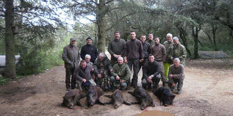 groupe de chasseurs